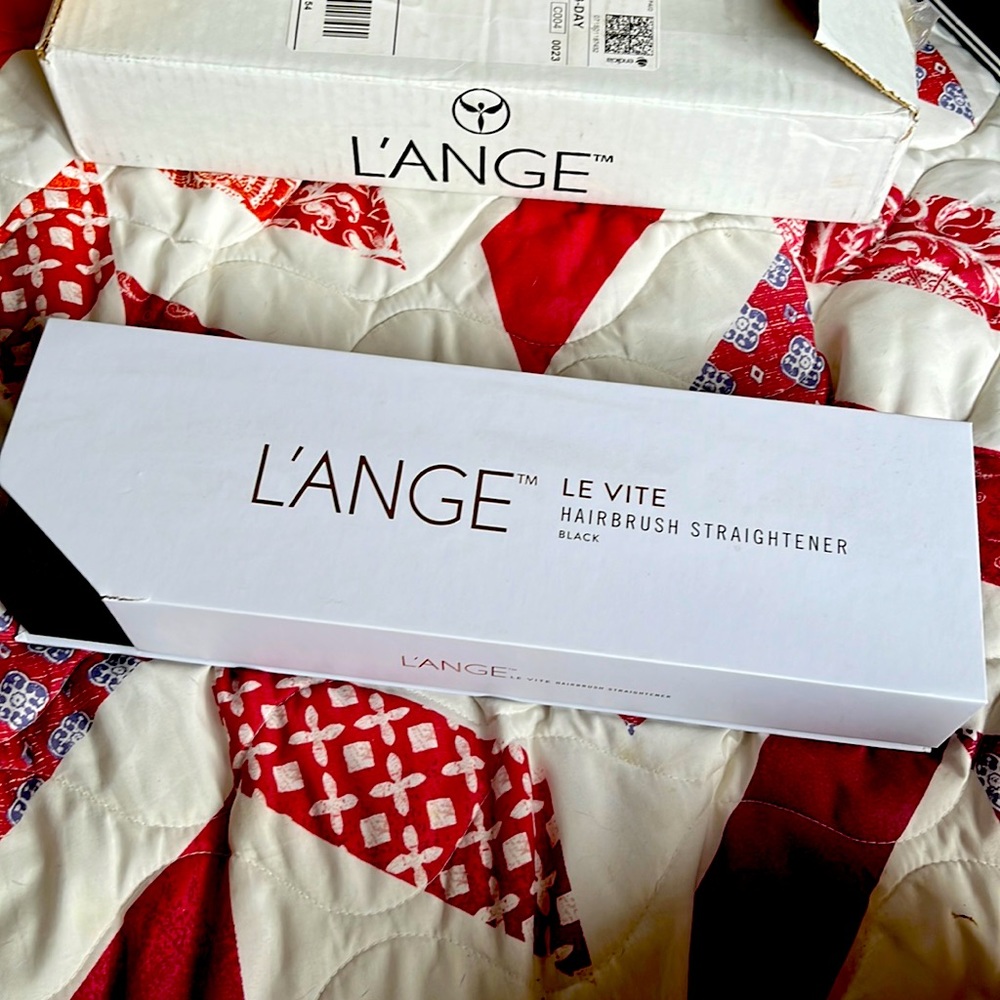 BRAND NEW L’ange straightener brush